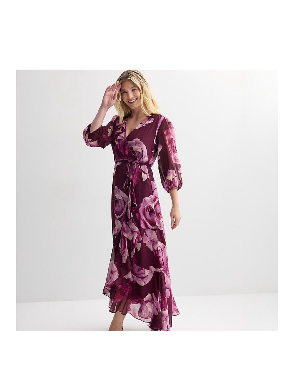 Women’s Maison Tara Ruffle Wrap Maxi Dress Size 12